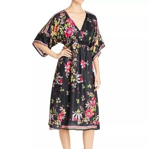 Johnny Was Gilmore Floral Silk Dress